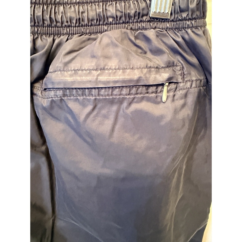 Vintage 90s Nike Windbreaker Track Pants Men's Size M Navy Blue Ankle Zip Nylon - Picture 7 of 13